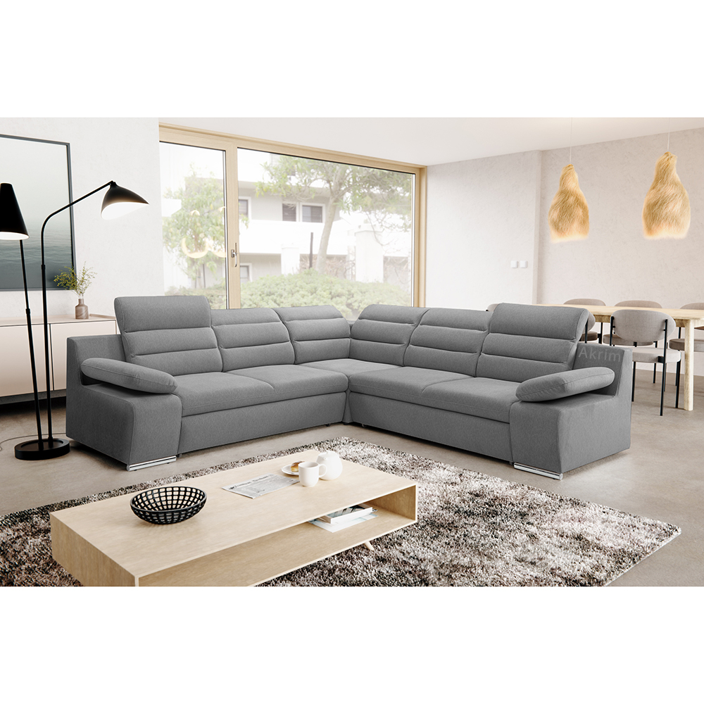 Sedací souprava GRECO I | 268x268 cm | PRAVÁ | rozkládací + úložný prostor | VÝBĚR TKANIN