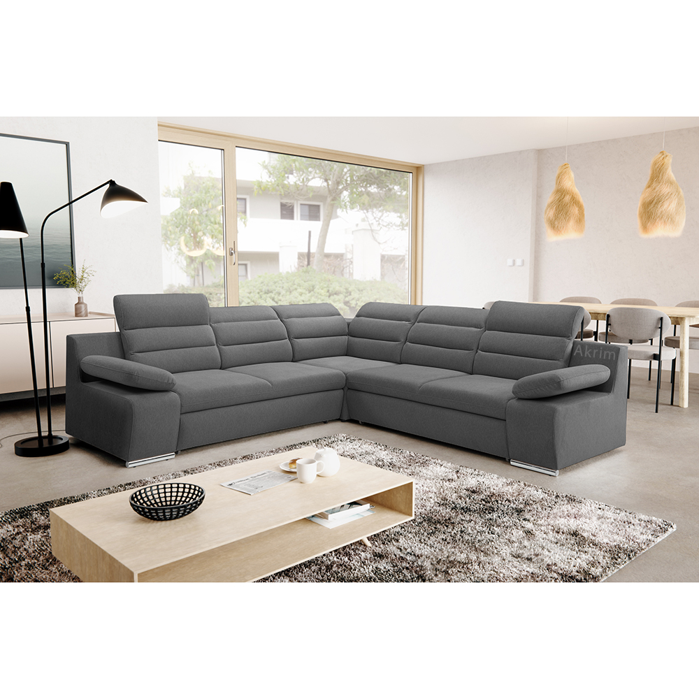 Sedací souprava GRECO I | 268x268 cm | PRAVÁ | rozkládací + úložný prostor | VÝBĚR TKANIN