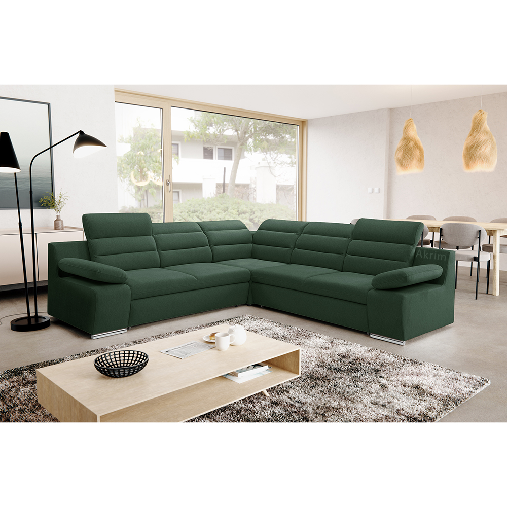 Sedací souprava GRECO I | 268x268 cm | PRAVÁ | rozkládací + úložný prostor | VÝBĚR TKANIN