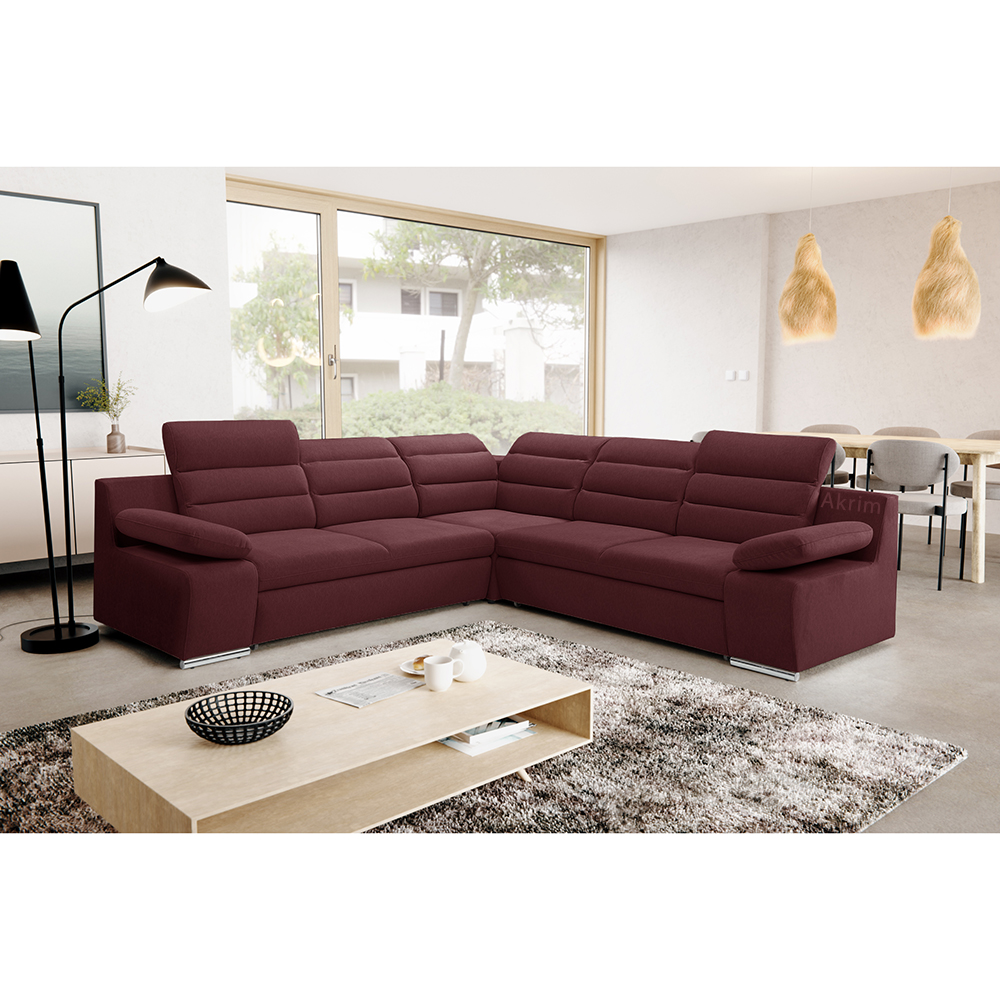 Sedací souprava GRECO I | 268x268 cm | PRAVÁ | rozkládací + úložný prostor | VÝBĚR TKANIN