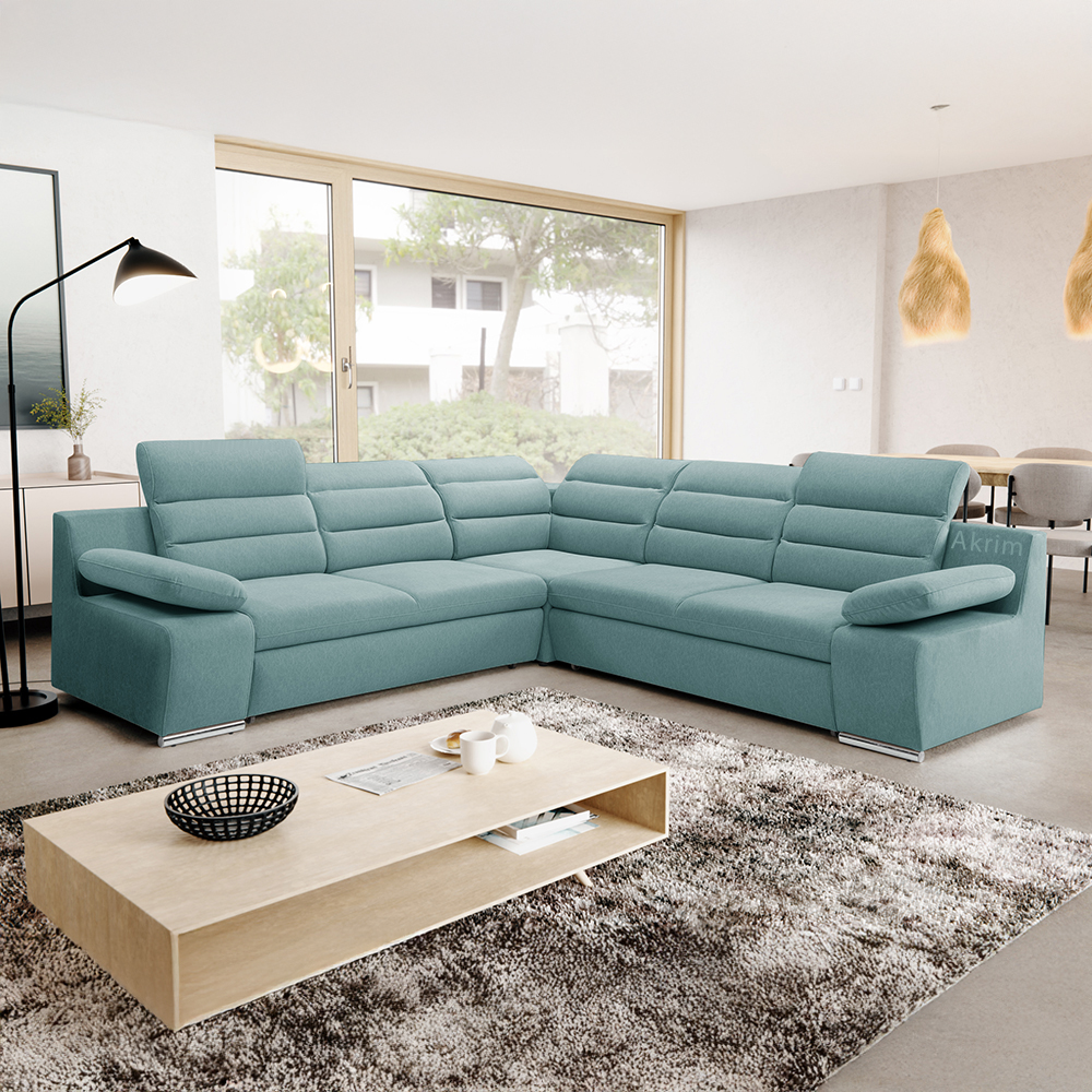 Sedací souprava GRECO I | 268x268 cm | PRAVÁ | rozkládací + úložný prostor | VÝBĚR TKANIN