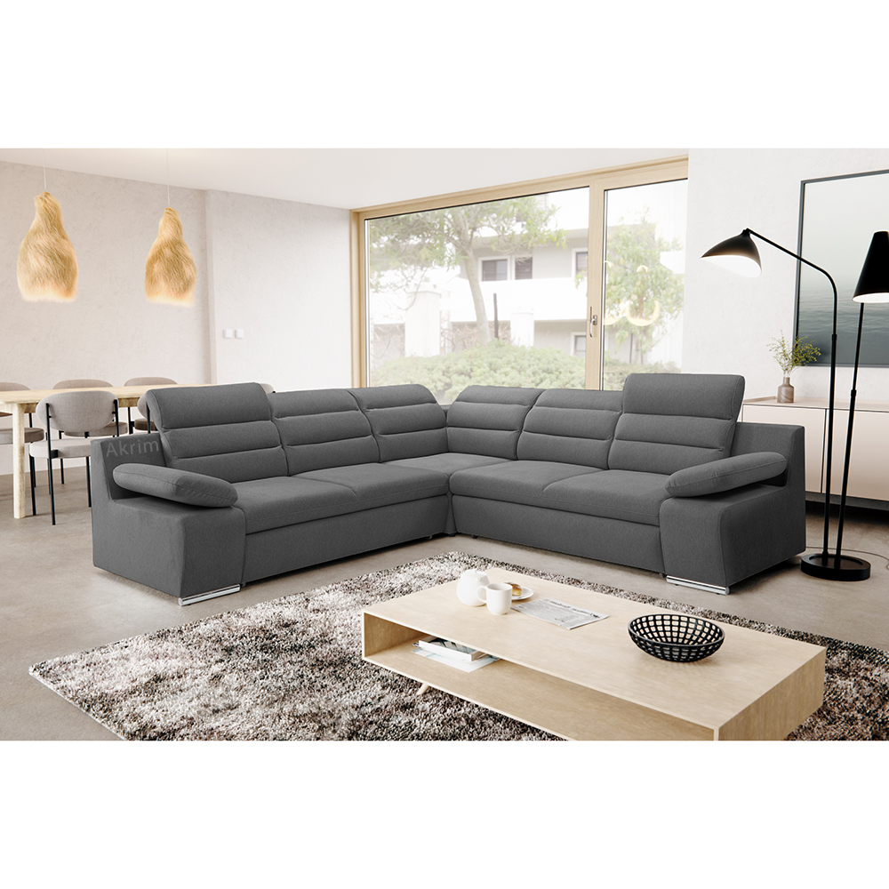 Sedací souprava GRECO I | 268x268 cm | LEVÁ | rozkládací + úložný prostor | VÝBĚR TKANIN