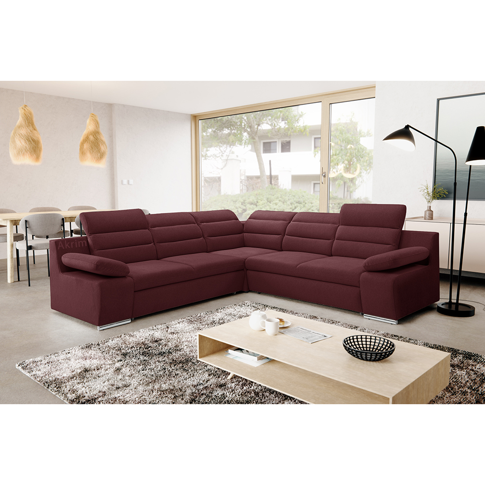 Sedací souprava GRECO I | 268x268 cm | LEVÁ | rozkládací + úložný prostor | VÝBĚR TKANIN