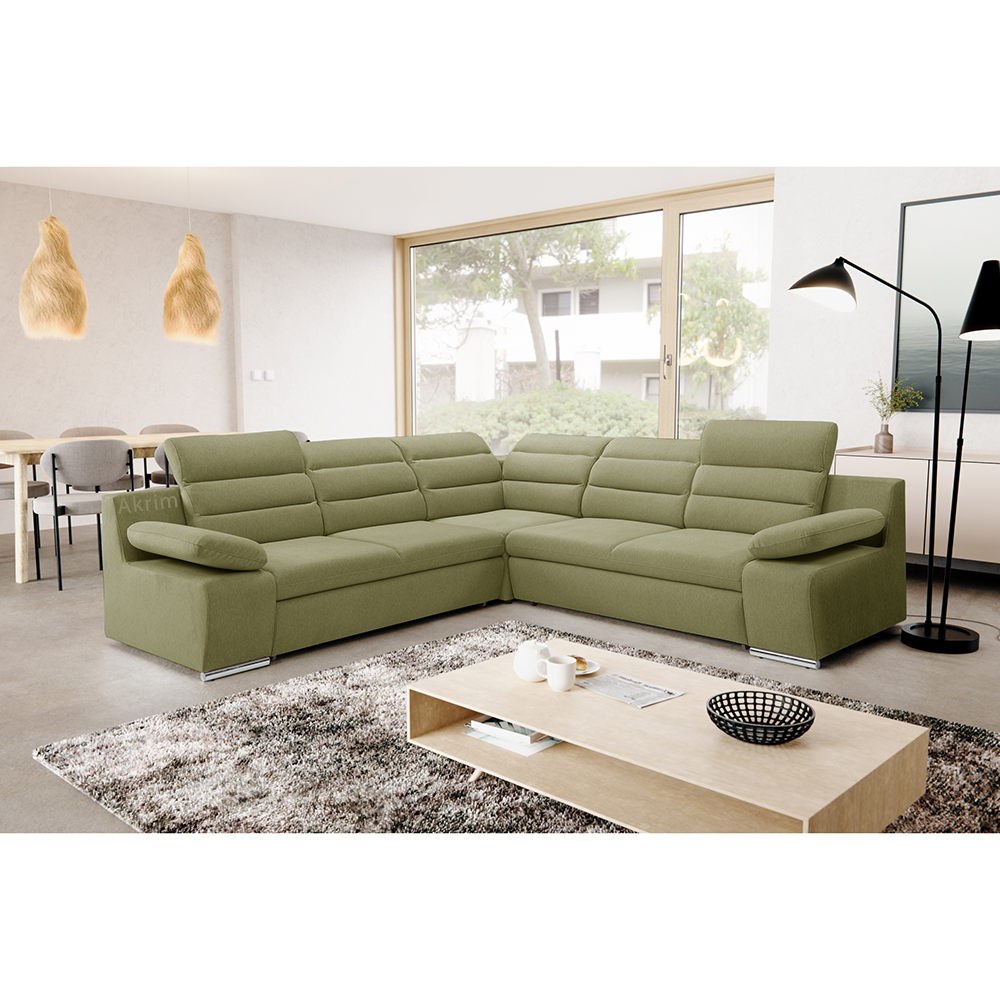 Sedací souprava GRECO I | 268x268 cm | LEVÁ | rozkládací + úložný prostor | VÝBĚR TKANIN