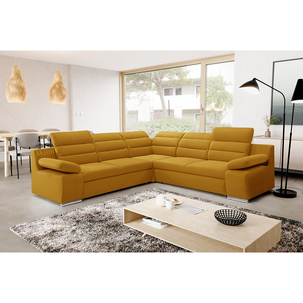 Sedací souprava GRECO I | 268x268 cm | LEVÁ | rozkládací + úložný prostor | VÝBĚR TKANIN