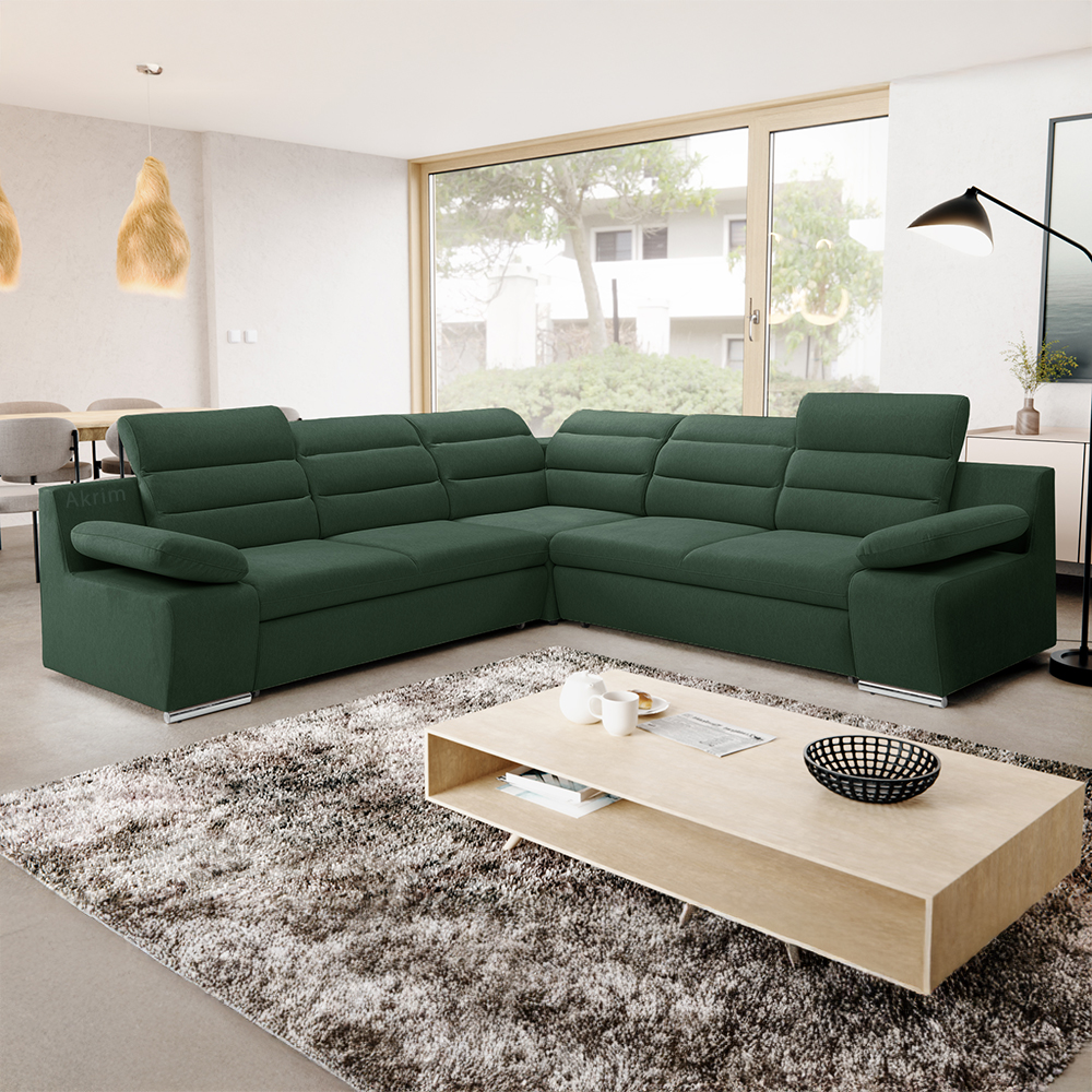 Sedací souprava GRECO I | 268x268 cm | LEVÁ | rozkládací + úložný prostor | VÝBĚR TKANIN