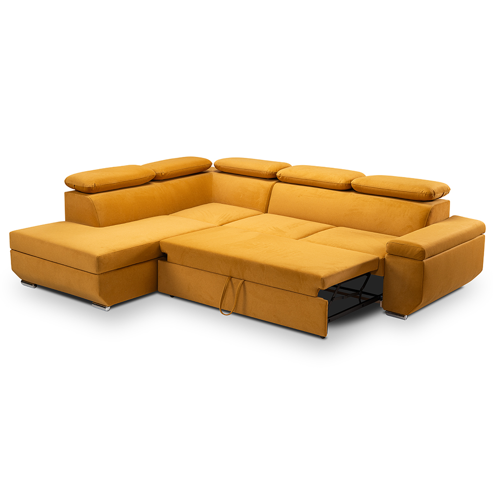 Sedací souprava LARS I | 215x264 cm | LEVÁ | rozkládací + úložný prostor | VÝBĚR TKANIN