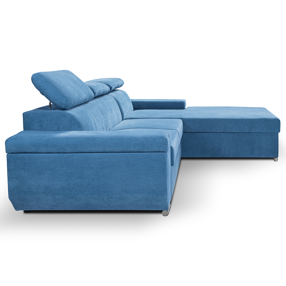 Sedací souprava LARS | 270x185 cm | PRAVÁ | rozkládací + úložný prostor | VÝBĚR TKANIN