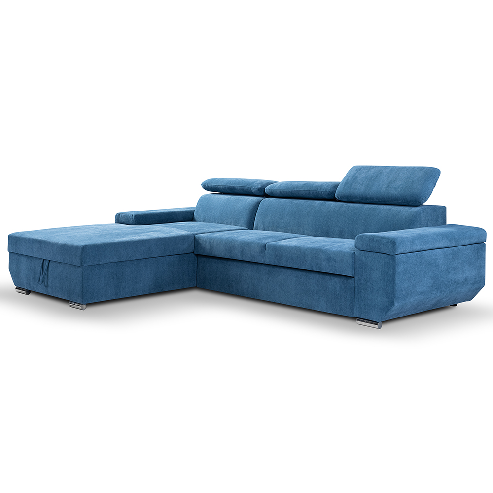 Sedací souprava LARS | 185x270 cm | LEVÁ | rozkládací + úložný prostor | VÝBĚR TKANIN