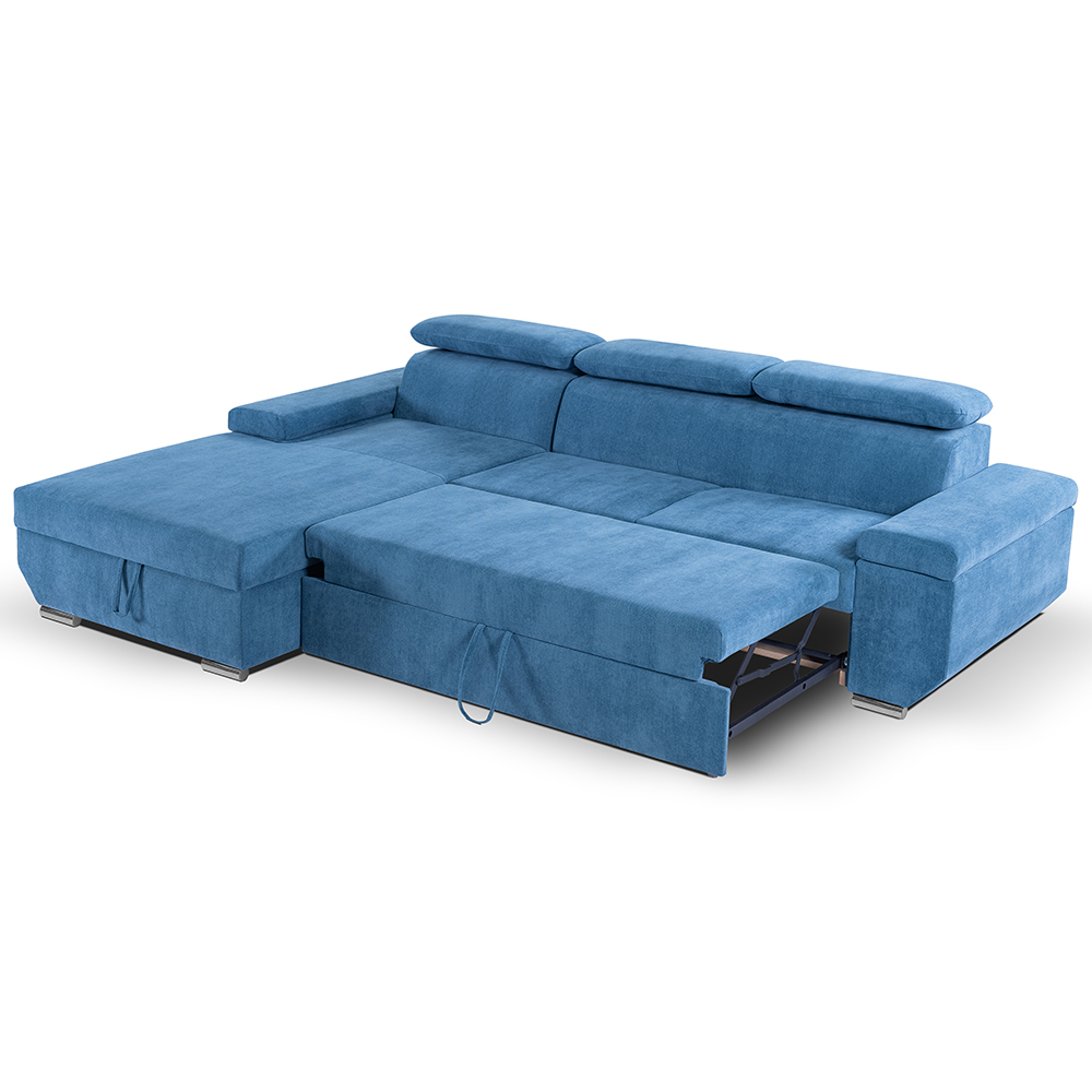 Sedací souprava LARS | 185x270 cm | LEVÁ | rozkládací + úložný prostor | VÝBĚR TKANIN