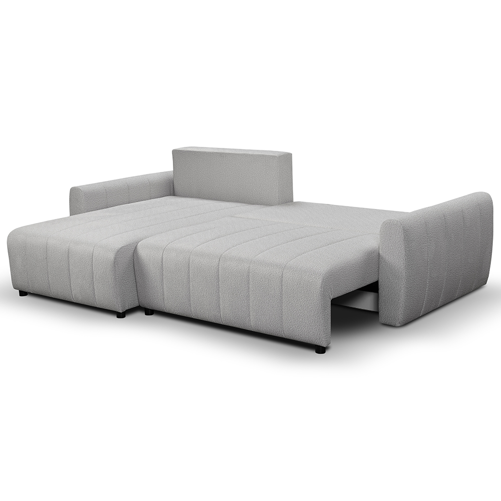 Sedací souprava LUNA | 160x255 cm | PRAVÁ | rozkládací + úložný prostor | VÝBĚR TKANIN