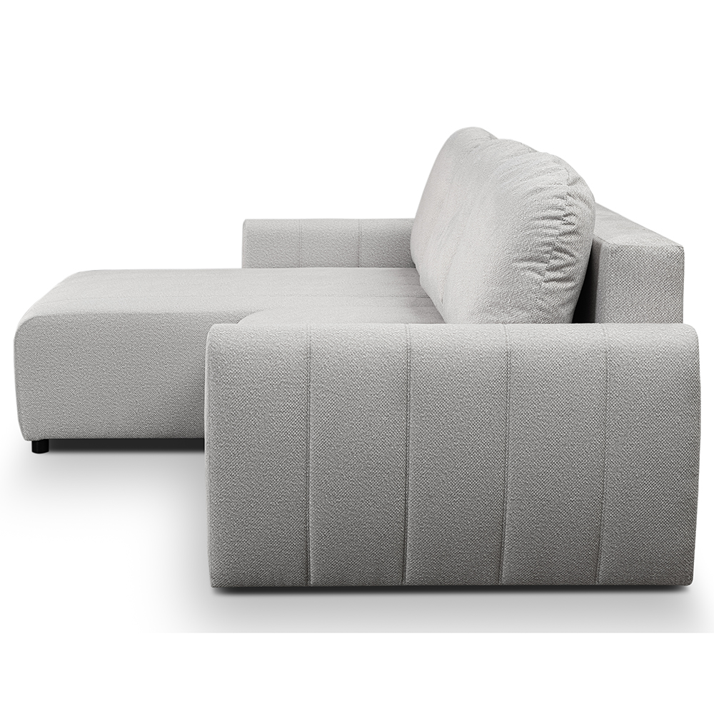 Sedací souprava LUNA | 160x255 cm | PRAVÁ | rozkládací + úložný prostor | VÝBĚR TKANIN