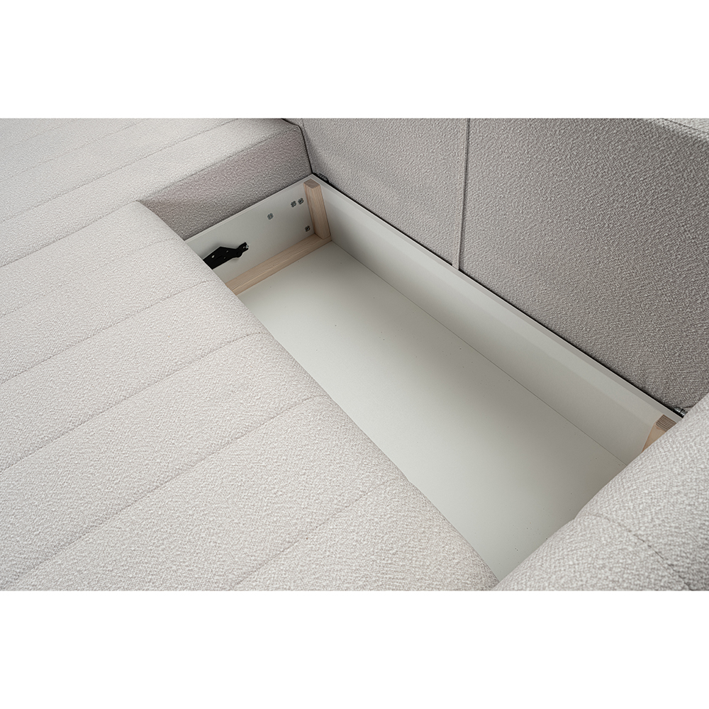 Sedací souprava LUNA | 160x255 cm | PRAVÁ | rozkládací + úložný prostor | VÝBĚR TKANIN