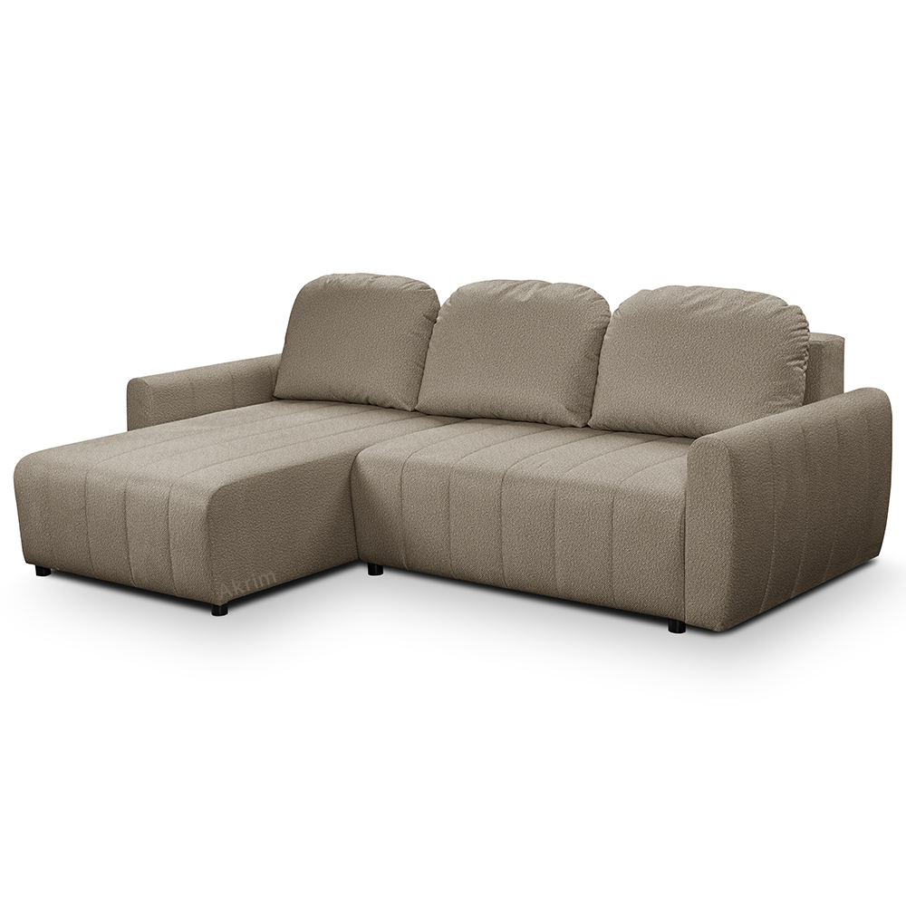 Sedací souprava LUNA | 160x255 cm | PRAVÁ | rozkládací + úložný prostor | VÝBĚR TKANIN