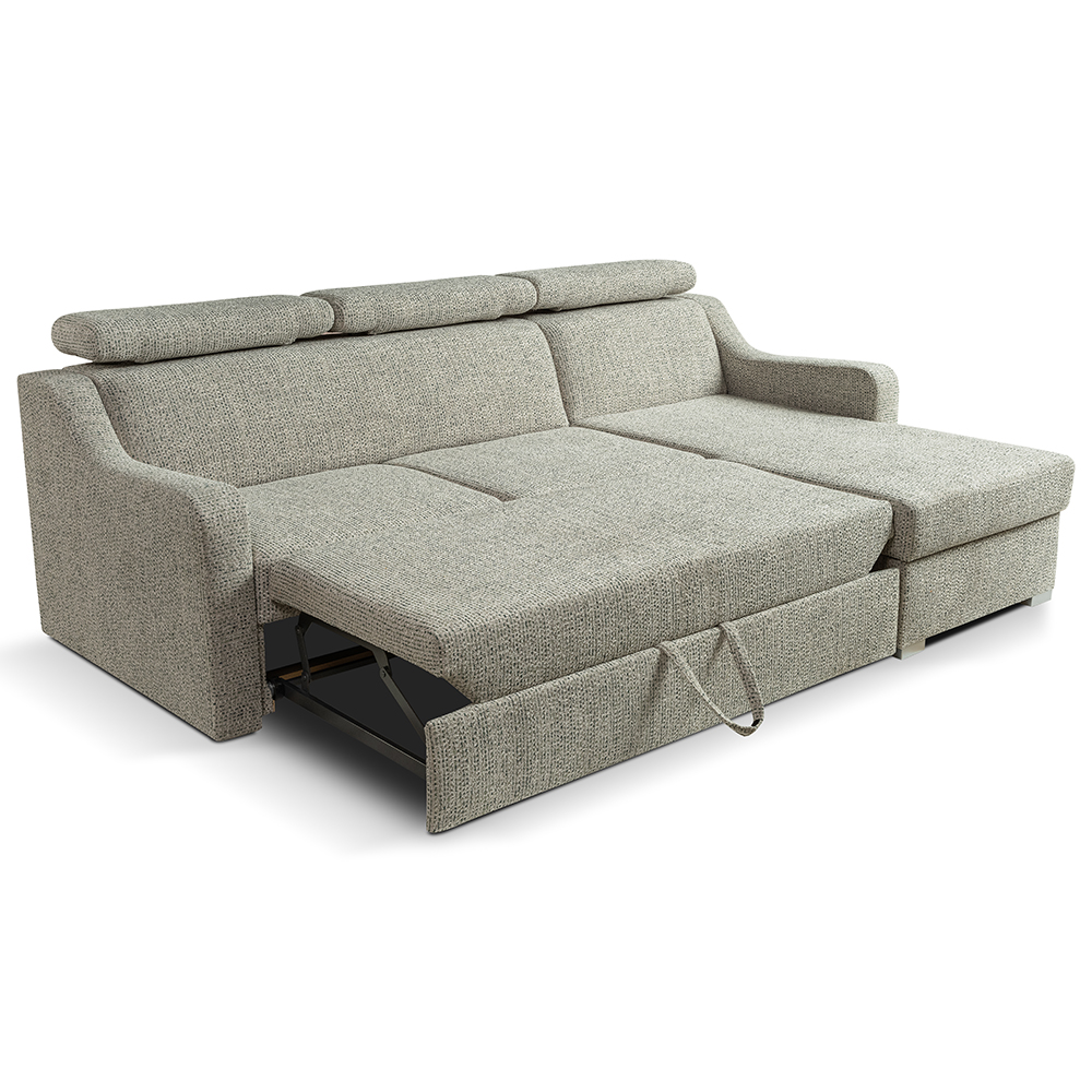 Sedací souprava MIKELI | 228x158 cm | UNI provedení | rozkládací + úložný prostor | VÝBĚR TKANIN