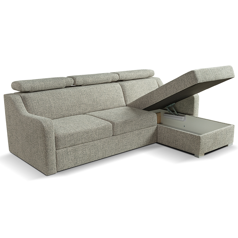 Sedací souprava MIKELI | 228x158 cm | UNI provedení | rozkládací + úložný prostor | VÝBĚR TKANIN