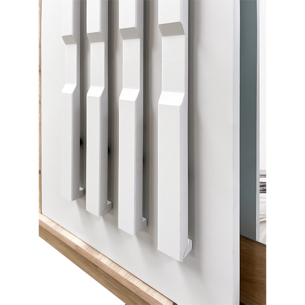 Šatní skříň AVANTGARDE AV-6 | se zrcadlem | 200 cm | artisan/kašmír