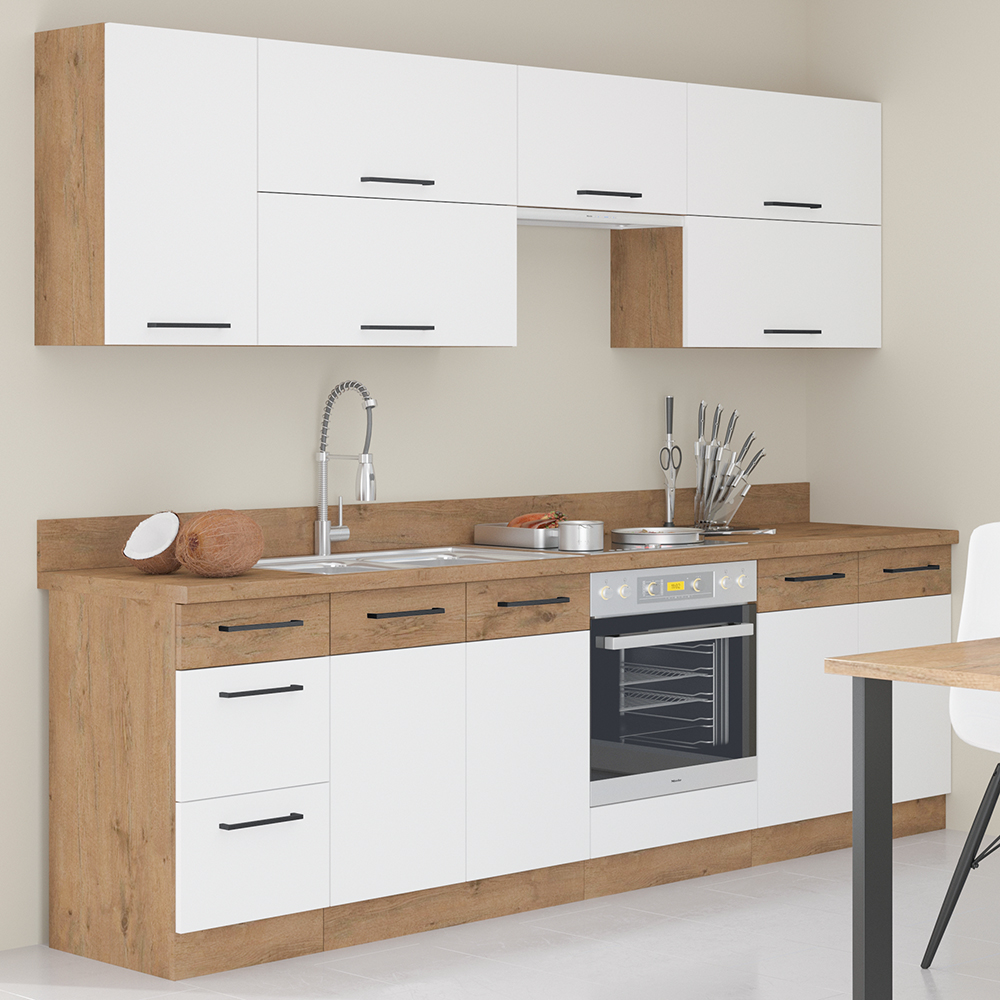 VIGO b | dolní skříňka 60D 3S zásuvková | 60 cm | PREMIUM BOX | lancelot/bílá lesk