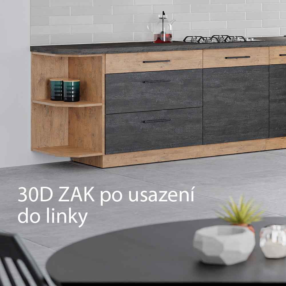 VIGO b | dolní regál 30D ZAK boční | 30 cm | lancelot