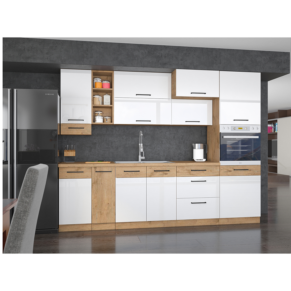 VIGO b | horní skříňka 80NAGU-36 1F výklopná | 80 cm | HLUBOKÁ | lancelot/bílá lesk