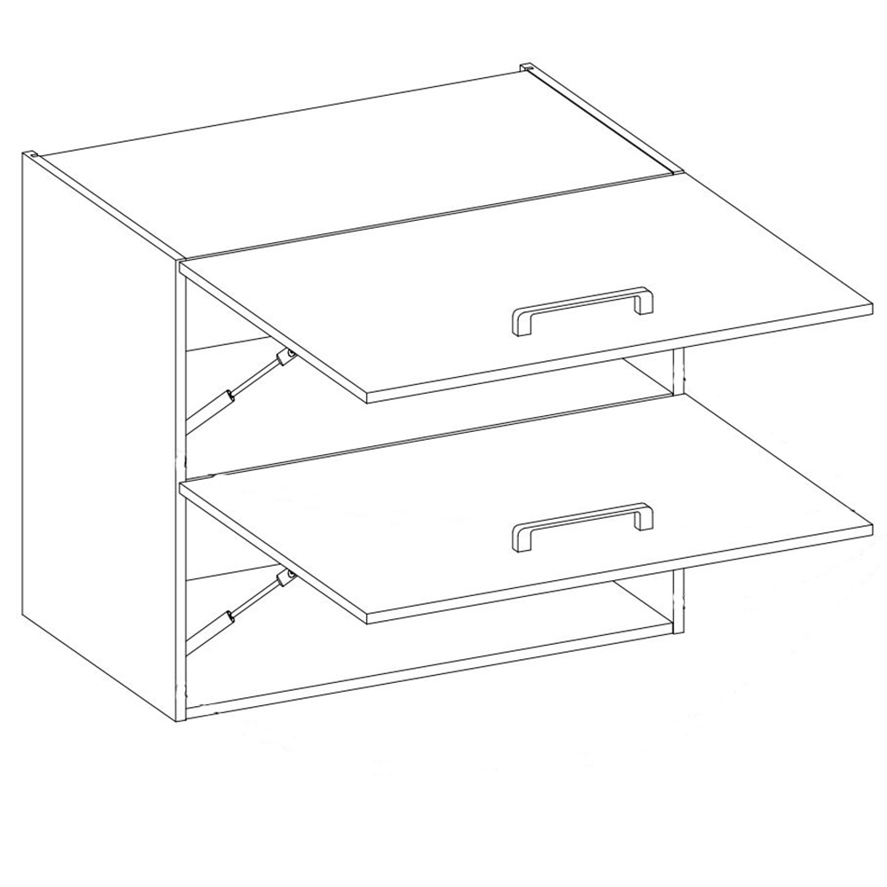 Kuchyňská linka VIGO b | 270 cm | PREMIUM BOX | UNI dvířka | lancelot/bílá lesk