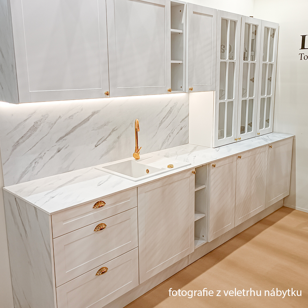 LINEA b | vysoká skříňka D60ZL P/L na vestavnou lednici | 60 cm | UNI | SOKL v CENĚ | bílá mat