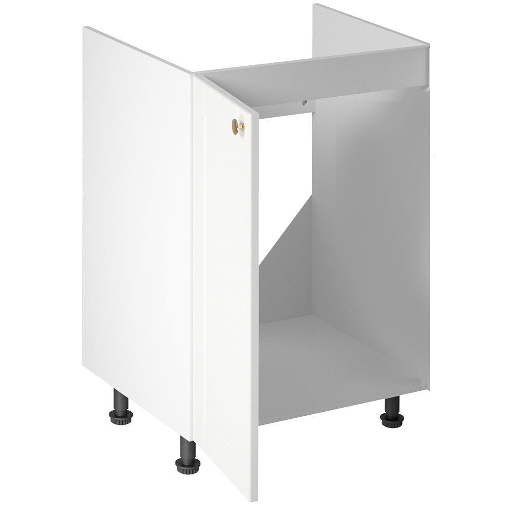 LINEA b | dolní skříňka D60Z P/L dřezová | 60 cm | UNI dvířka | SOKL v CENĚ | bílá mat
