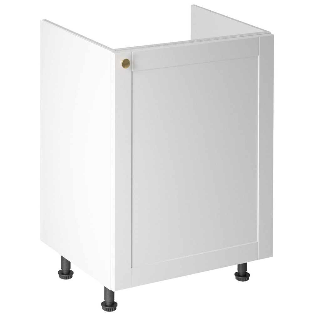 LINEA b | dolní skříňka D60Z P/L dřezová | 60 cm | UNI dvířka | SOKL v CENĚ | bílá mat