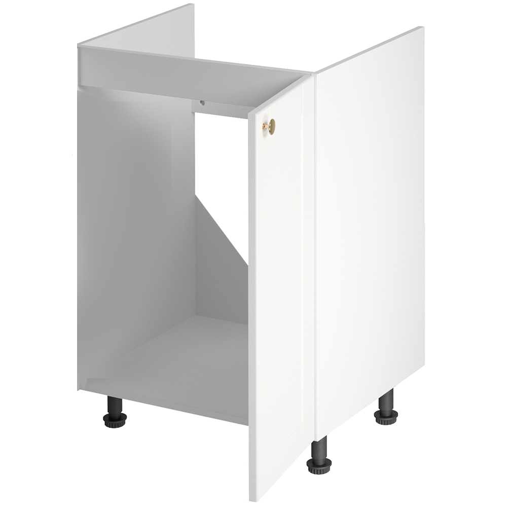 LINEA b | dolní skříňka D60Z P/L dřezová | 60 cm | UNI dvířka | SOKL v CENĚ | bílá mat