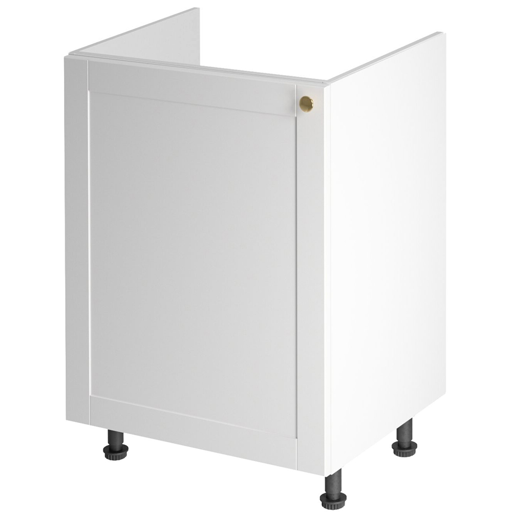 LINEA b | dolní skříňka D60Z P/L dřezová | 60 cm | UNI dvířka | SOKL v CENĚ | bílá mat