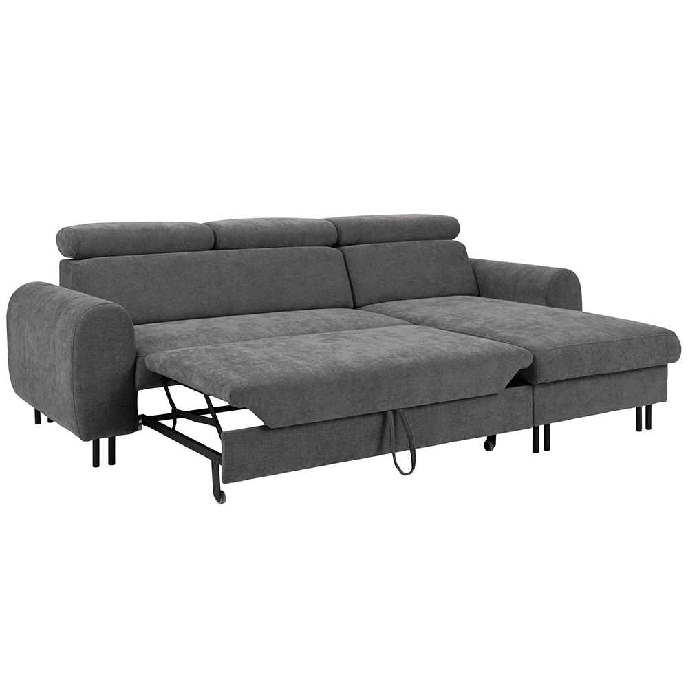 Sedací souprava PORTA | 252x171 cm | rozkládací + úložný prostor + 2x polštářek | VÝBĚR TKANIN