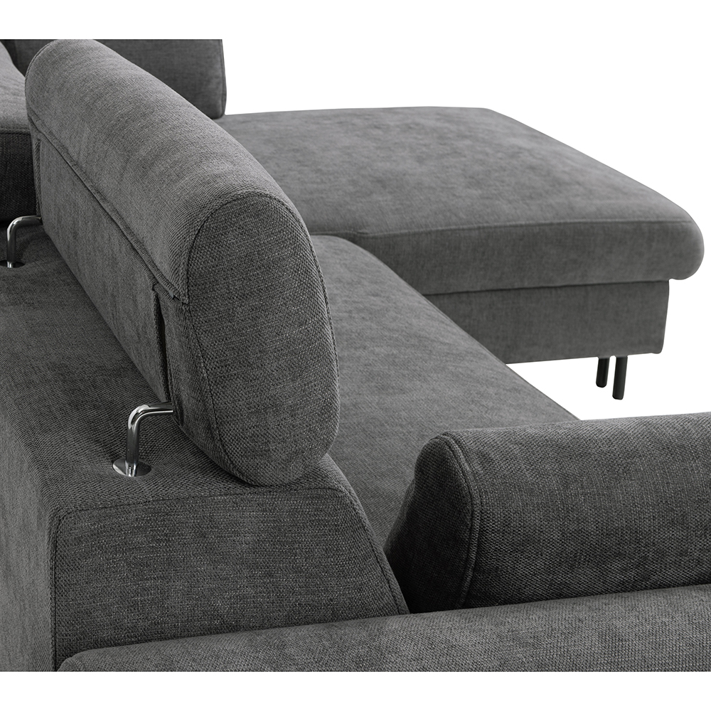 Sedací souprava PORTA | 252x171 cm | rozkládací + úložný prostor + 2x polštářek | VÝBĚR TKANIN