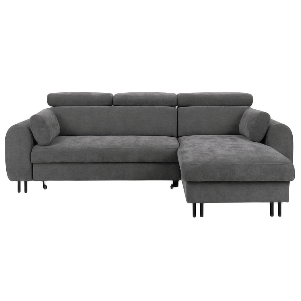 Sedací souprava PORTA | 252x171 cm | rozkládací + úložný prostor + 2x polštářek | VÝBĚR TKANIN