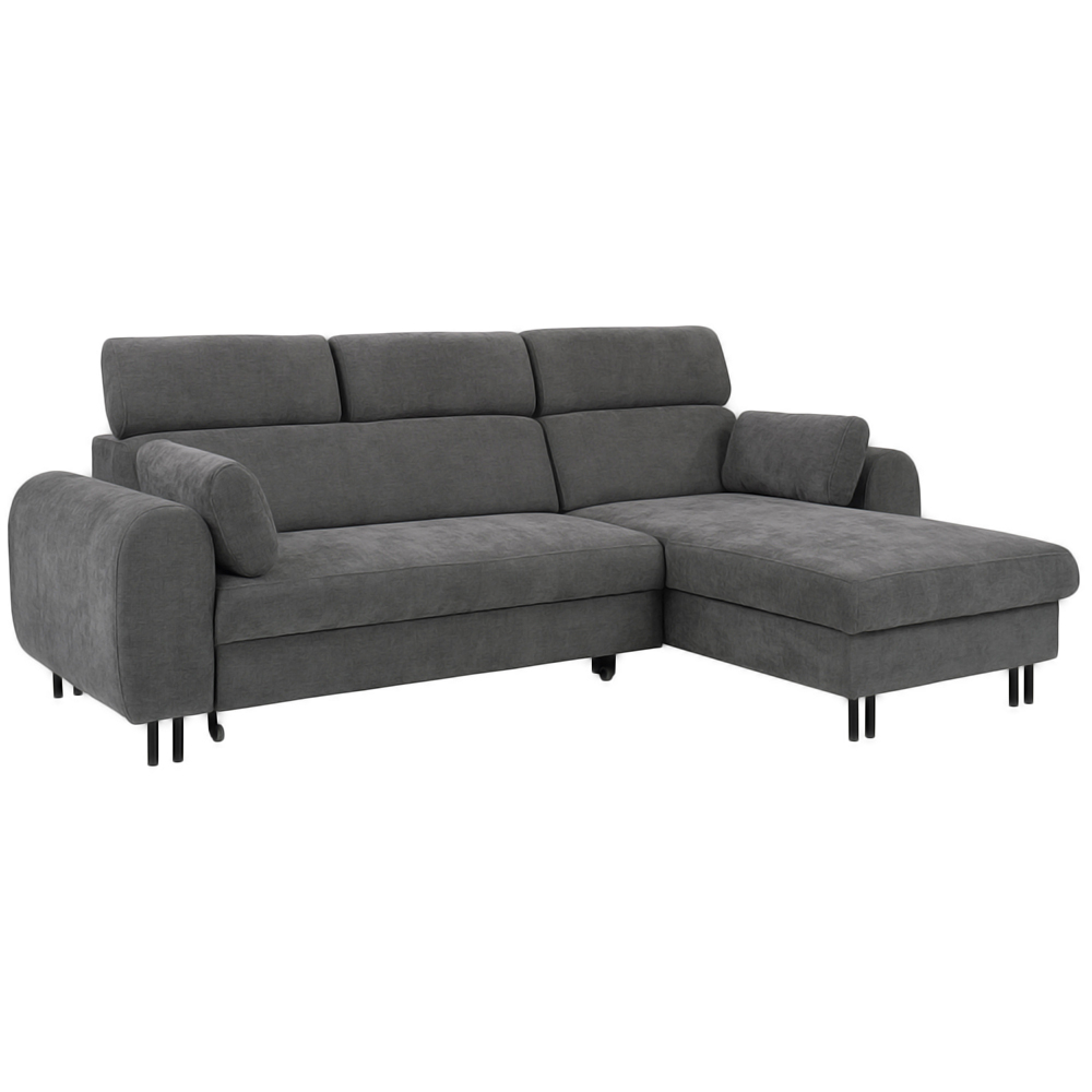 Sedací souprava PORTA | 252x171 cm | rozkládací + úložný prostor + 2x polštářek | VÝBĚR TKANIN