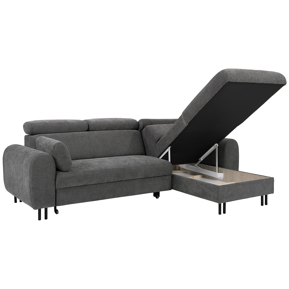 Sedací souprava PORTA | 252x171 cm | rozkládací + úložný prostor + 2x polštářek | VÝBĚR TKANIN