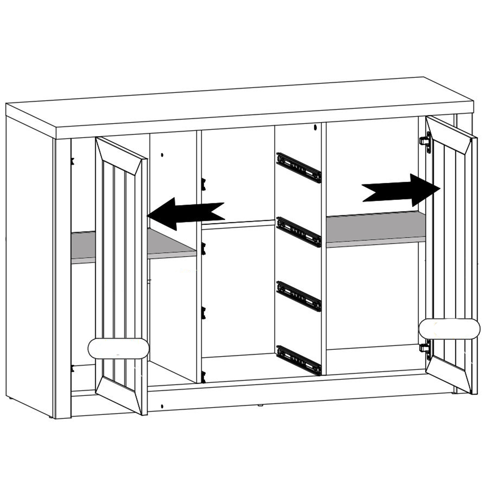 PROVENCE a | regál R2D/K4S | 130 cm | andersen/lefkas