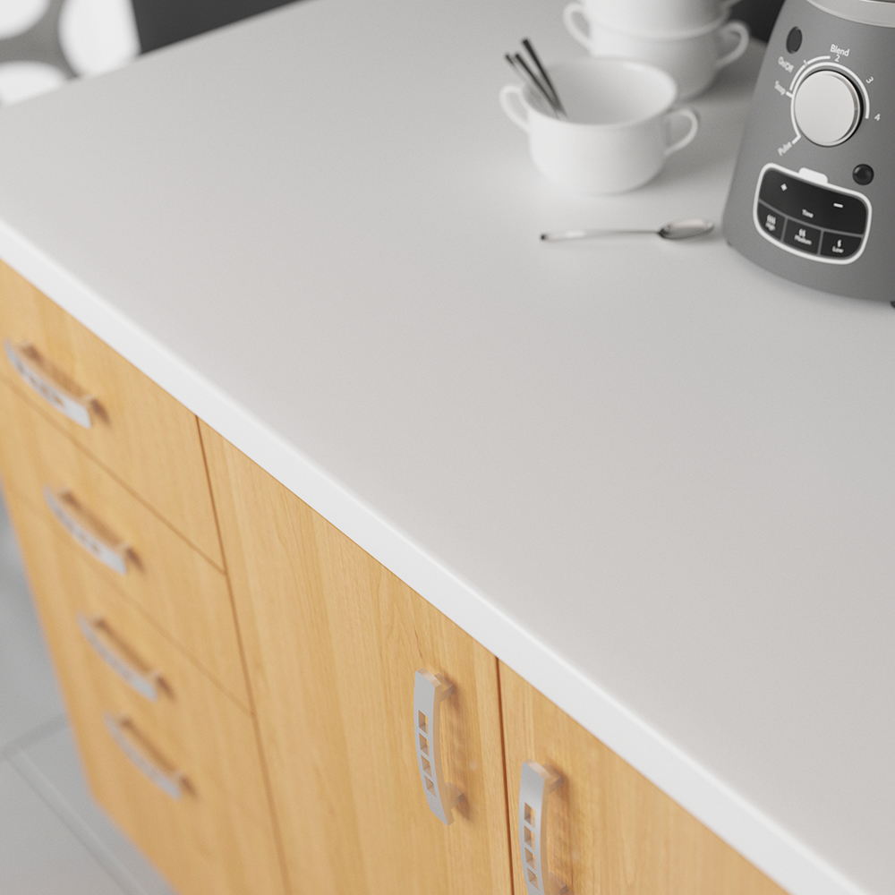 Pracovní deska | cena za 1m | síla 2,8 cm | libovolný rozměr | BÍLÁ MAT