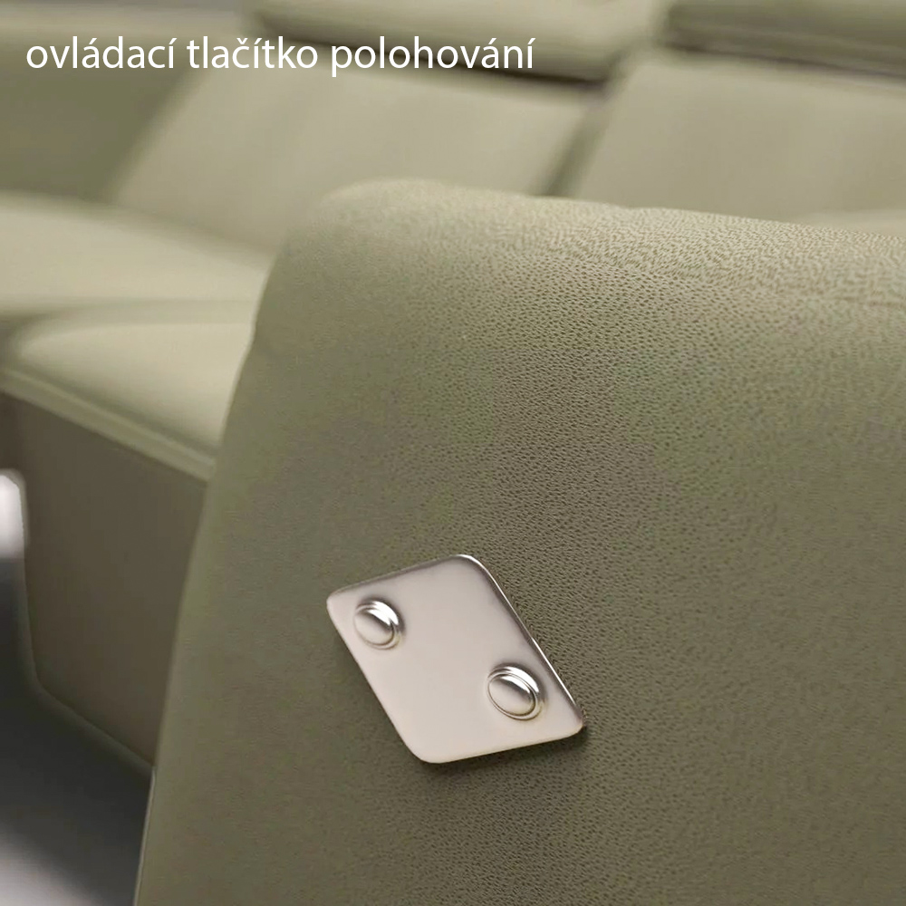 Pohovka FUGA 2SEFA | 164 cm | EXTRA KVALITA | elektrické polohování s baterií | VÝBĚR TKANIN