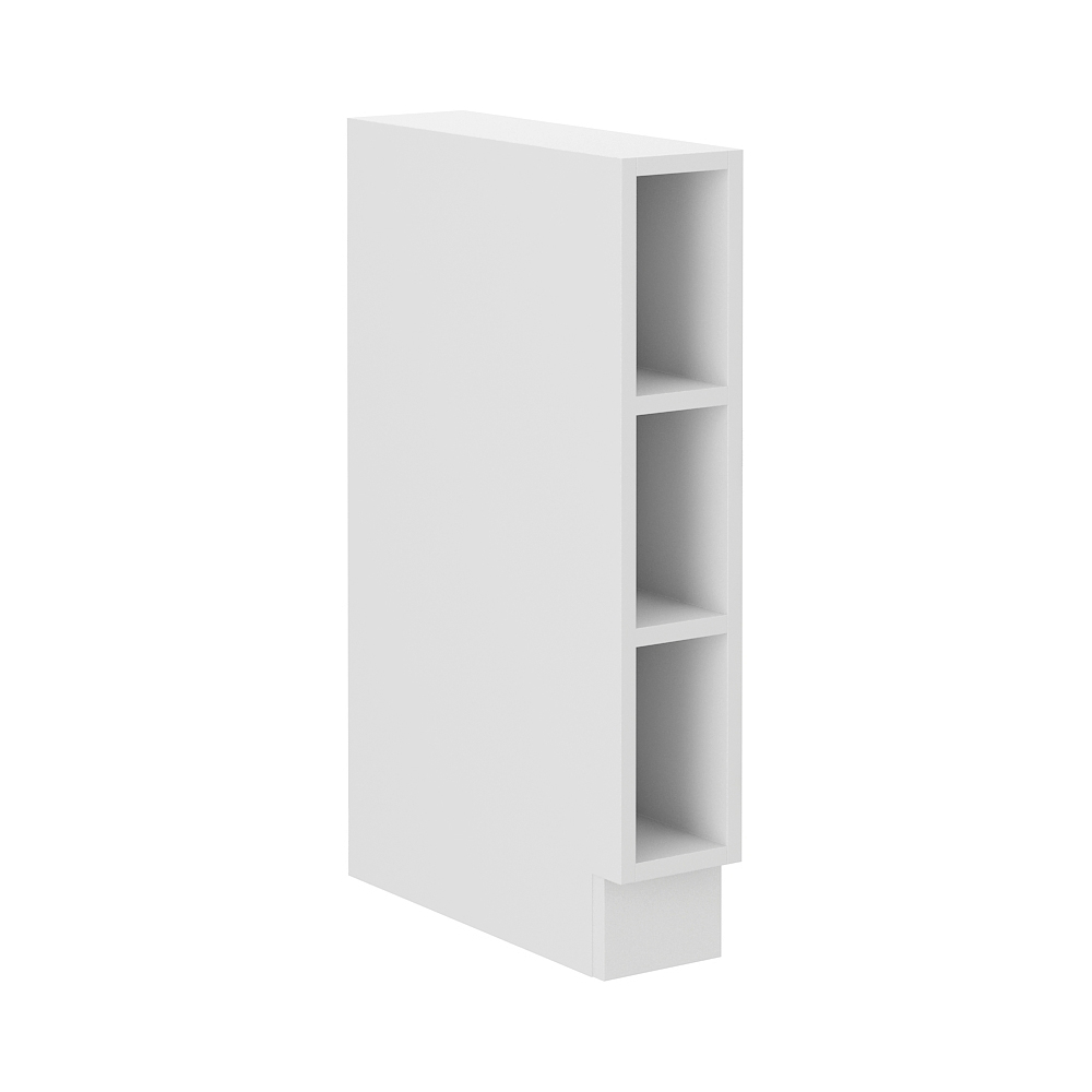 LARA wh | dolní regál 15D OTW BB | 15 cm | bílá