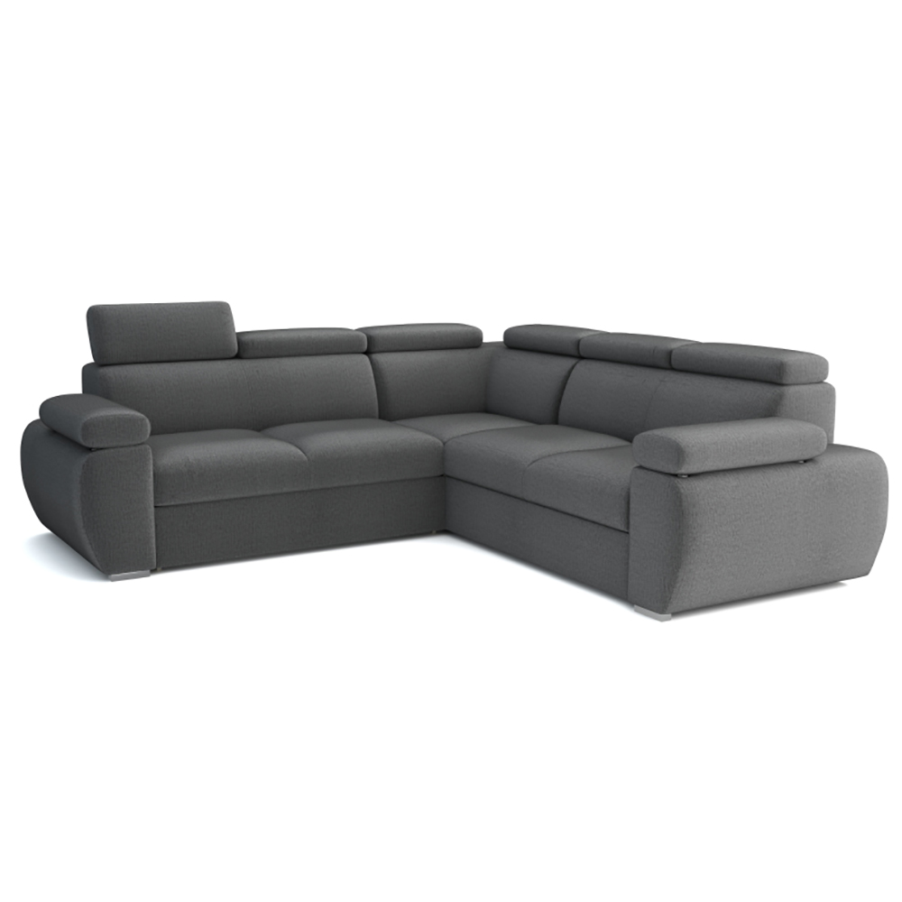 Sedací souprava BASTON | 260x260 cm | rozkládací + úložný prostor na levo | VÝBĚR TKANIN