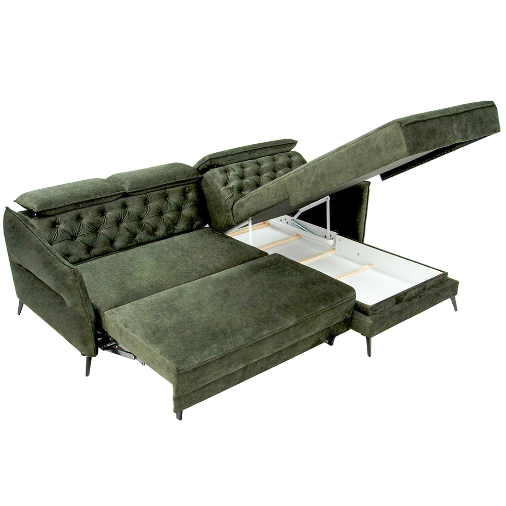 Sedací souprava KAVA | 254x199 cm | rozkládací + úložný prostor | VÝBĚR TKANIN