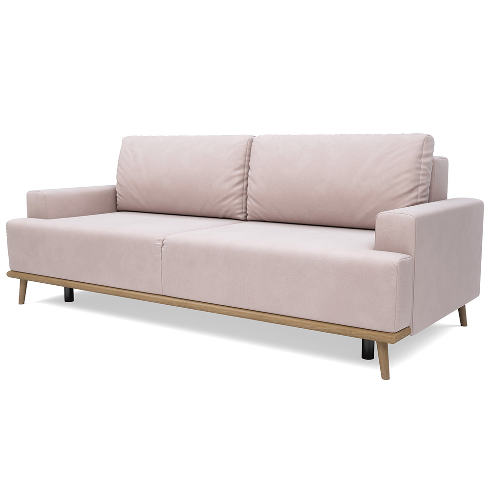 Pohovka FORESTER | 224 cm | rozkládací + úložný prostor | VÝBĚR TKANIN a NOŽIČEK