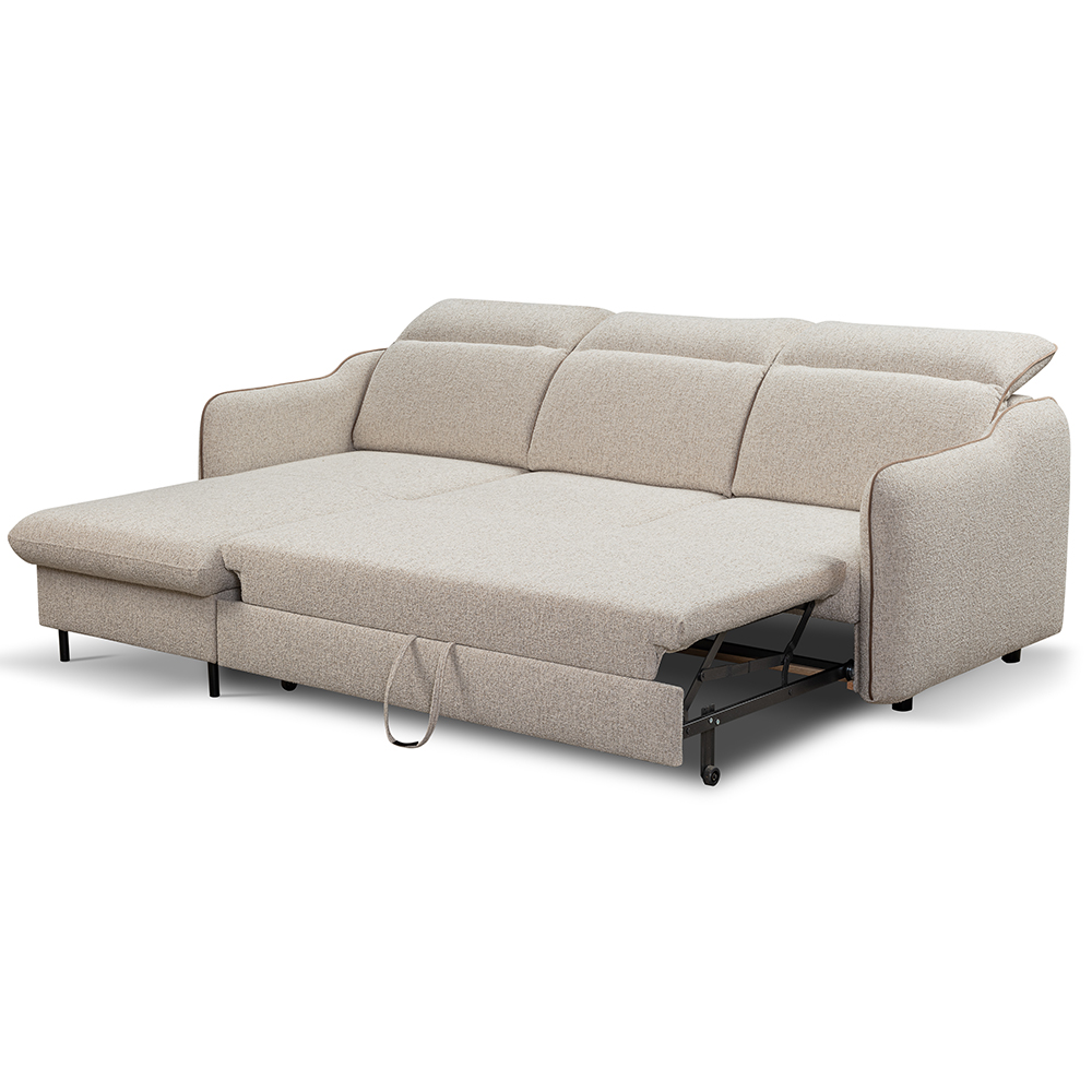 Sedací souprava BONA | 165x237 cm | LEVÁ | rozkládací + úložný prostor | VÝBĚR TKANIN