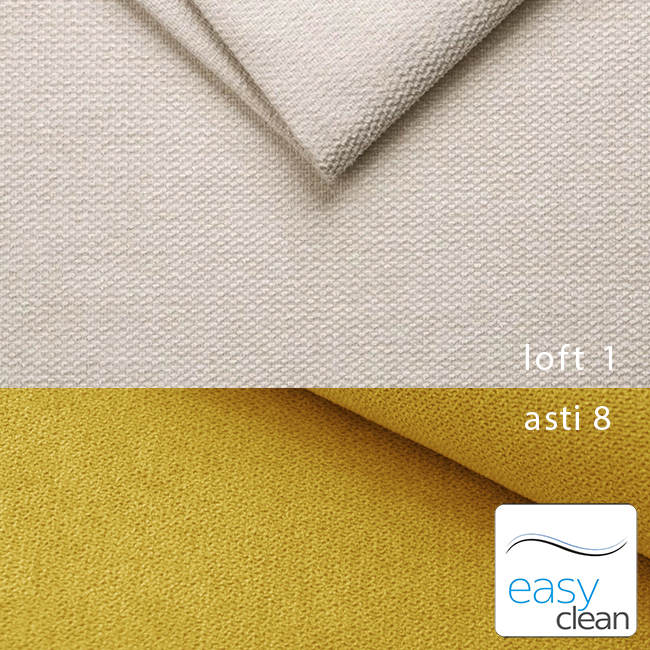 Sedací souprava COOL | 191x281 cm | rozkládací + úložný prostor | LEVÁ | krémovo žlutá 01/08