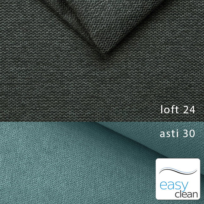 Sedací souprava COOL | 191x281 cm | rozkládací + úložný prostor | LEVÁ | šedo modrá 24/30