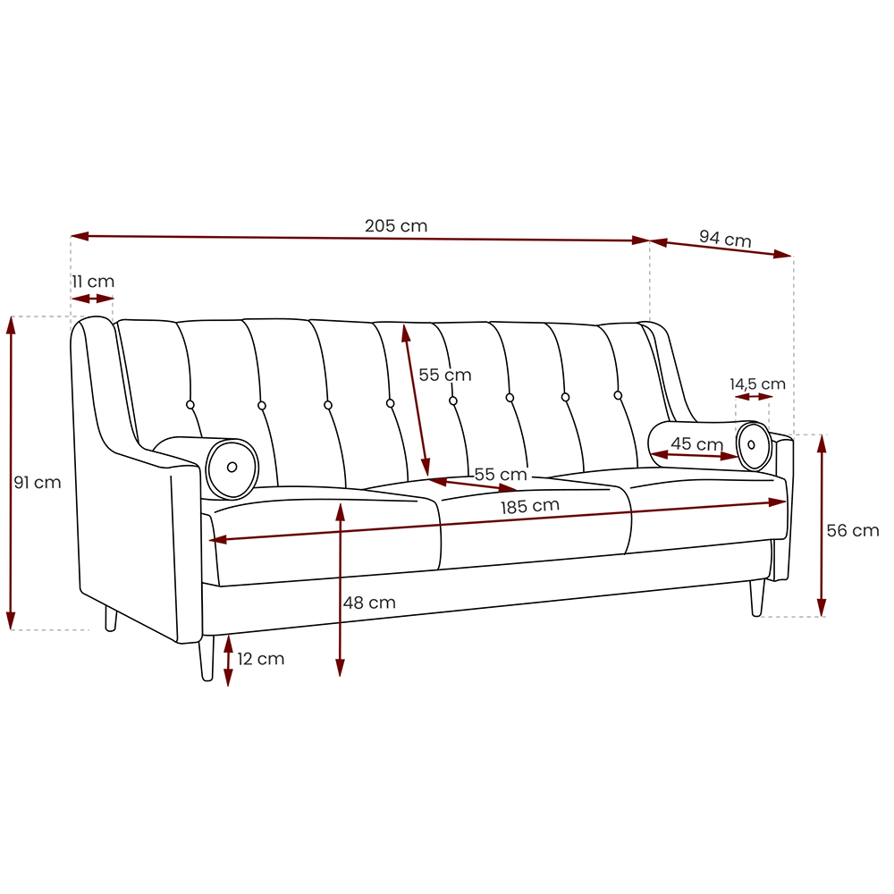 Sedací sestava PLATON | 3+1+1 | rozkládací + úložný prostor | VÝBĚR TKANINY a NOŽIČEK