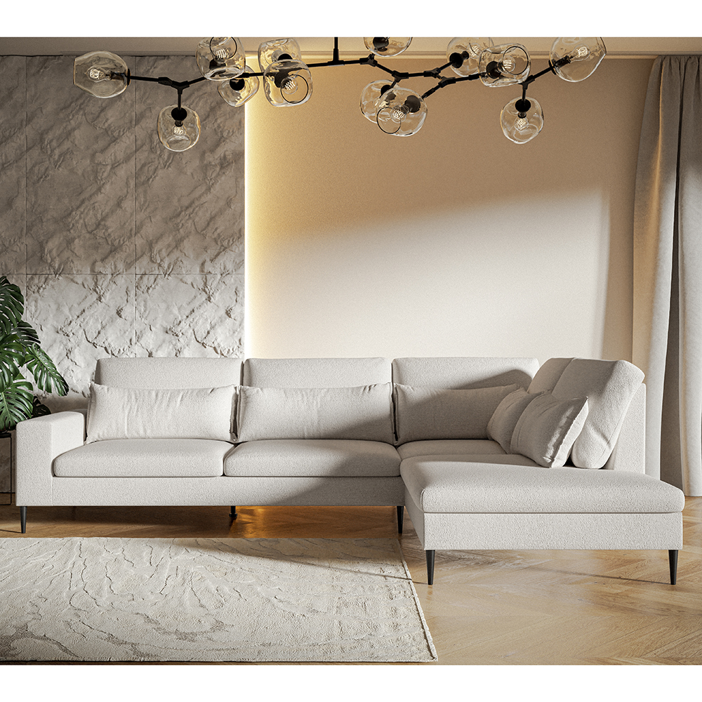 Sedací souprava ROME | 314x222 cm | PRAVÁ | nerozkládací | VÝBĚR TKANIN