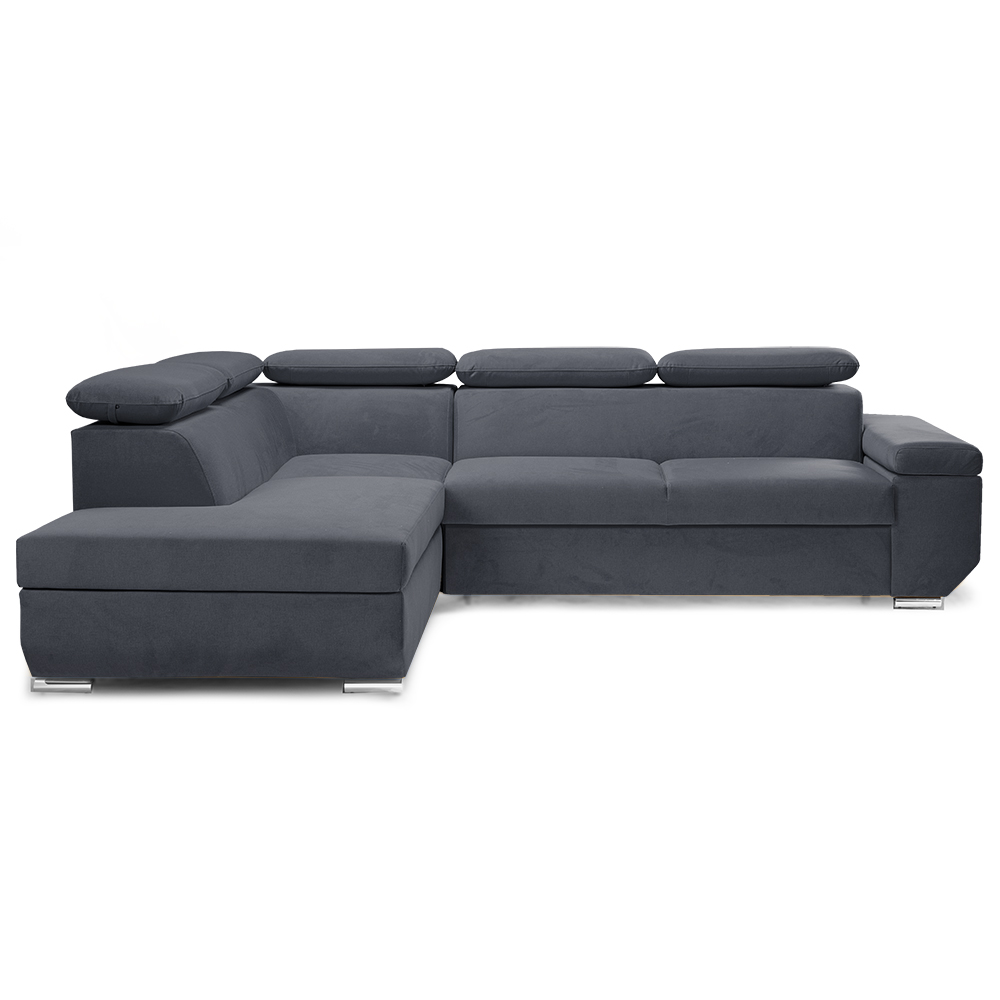 Sedací souprava LARS I | 215x264 cm | rozkládací + úložný prostor | AKCE | šedá 97