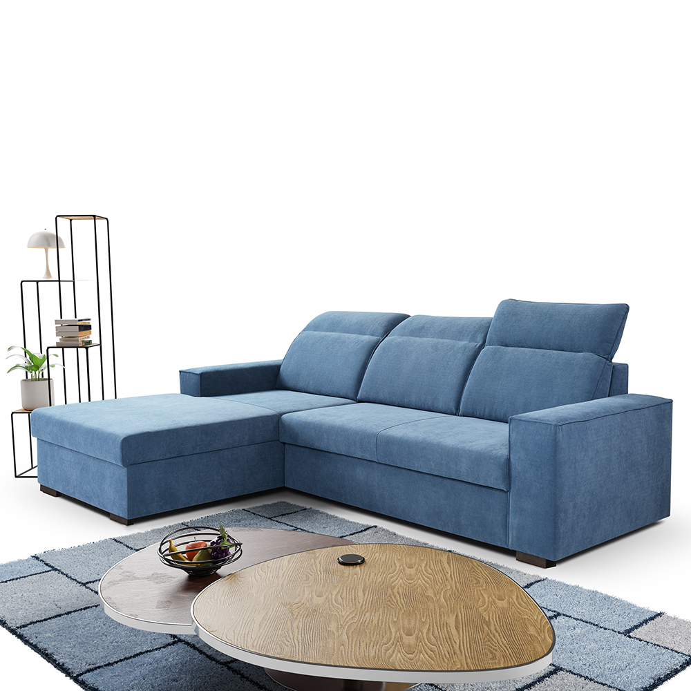 Sedací souprava BALI | 178x256 cm | LEVÁ | rozkládací + úložný prostor | VÝBĚR TKANIN