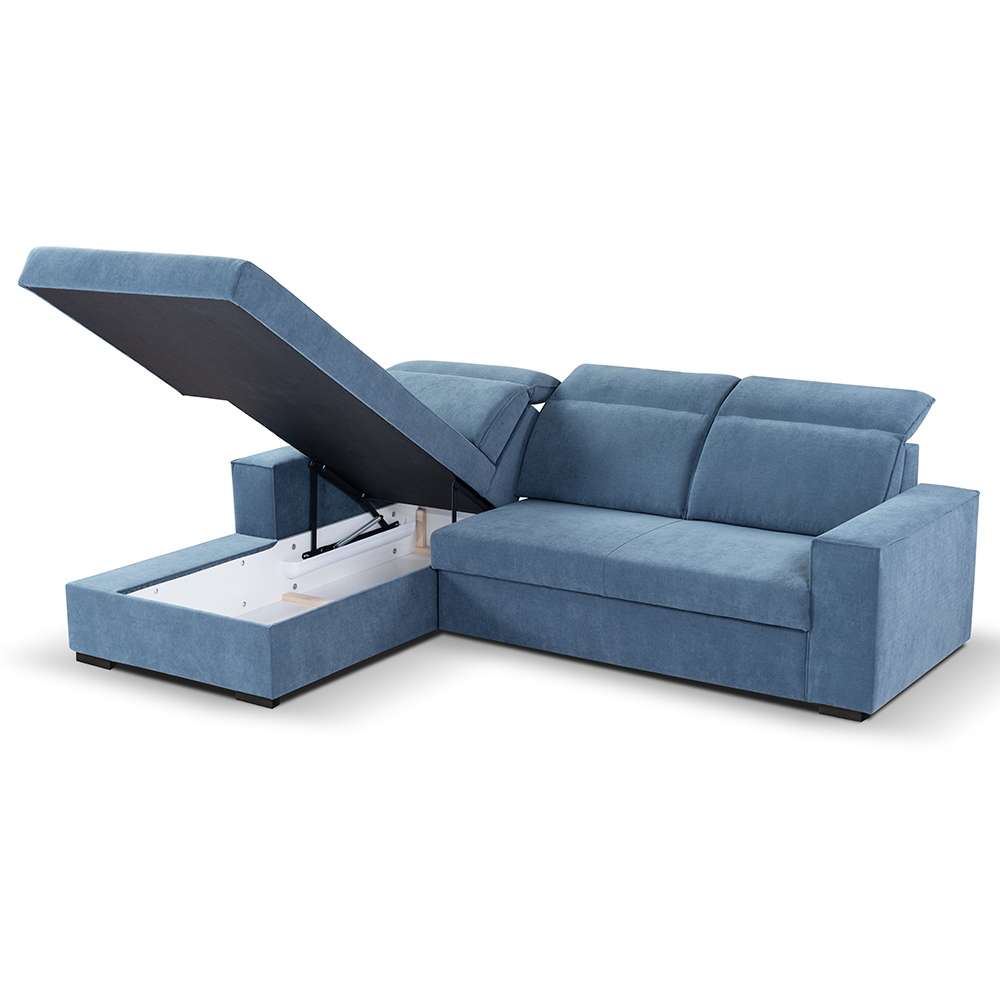 Sedací souprava BALI | 178x256 cm | LEVÁ | rozkládací + úložný prostor | VÝBĚR TKANIN